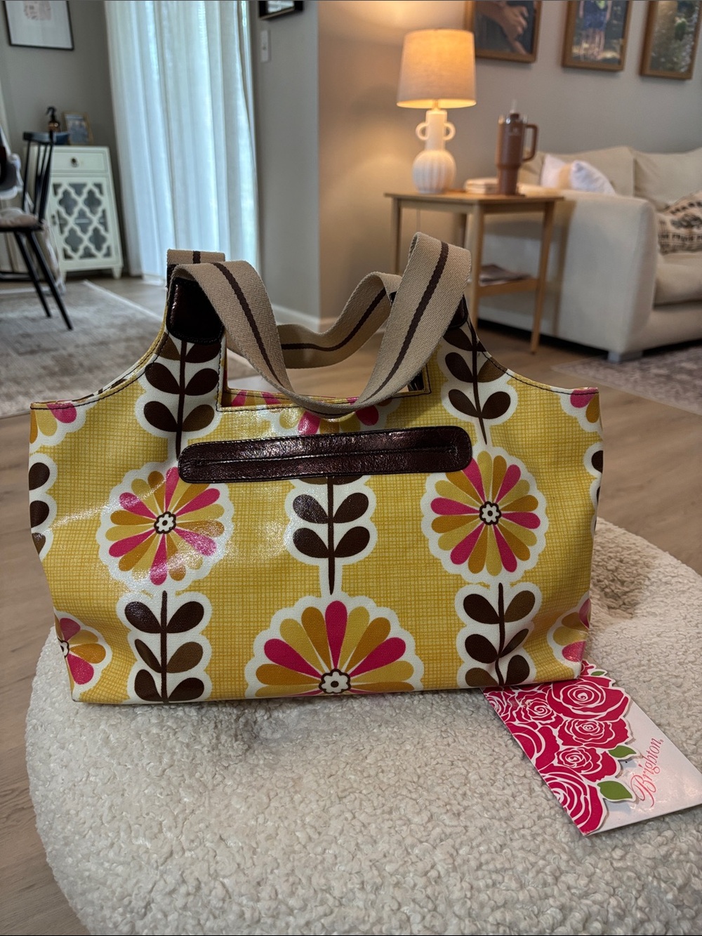 Brighton Sunny Pop Super Tote like new